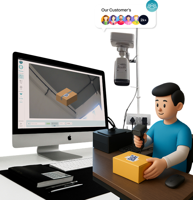 eCommerce delivery tracking illustration for TrackVid